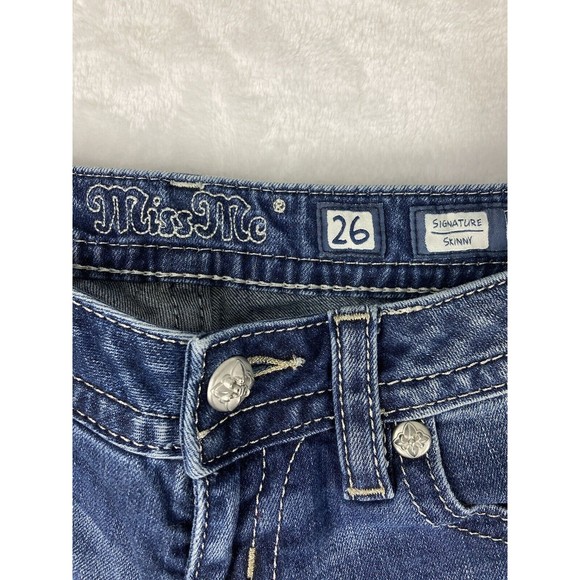 Miss Me Signature Skinny Jeans Women's Medium Wash Blue Size 26 - Picture 3 of 16